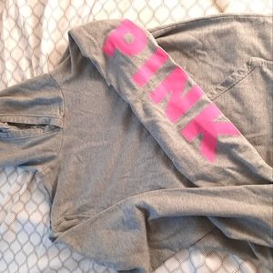 Pink gray Hoodie
